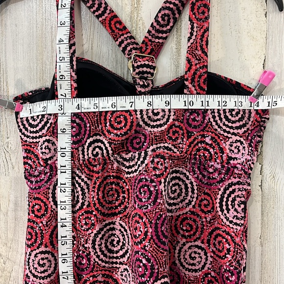 CONTOUR by BEACH SCENE Tankini Top Only Size 8 - Picture 5 of 8